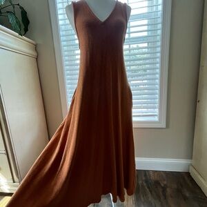 Free People Terracotta Knit Maxi Dress
